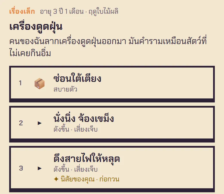 “✦ นิสัยของคุณ · ก่อกวน”: แมวที่เลือกซนบ่อยๆ ได้ตัวเลือกที่สาม