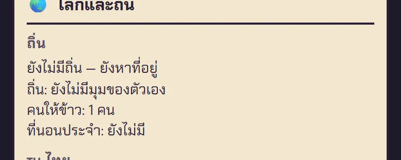 แท็บโลกระหว่างที่ยังหาถิ่นอยู่